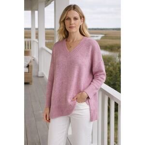 Mersea Catalina Oversize Wool Blend Sweater One Size Blush Pink